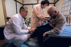 Afghan doctor treats elderly in small Japanese city